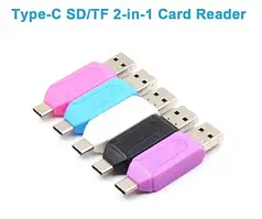 Універсальний Кардридер 4 в 1 Type C OTG TF/SD Card Reader