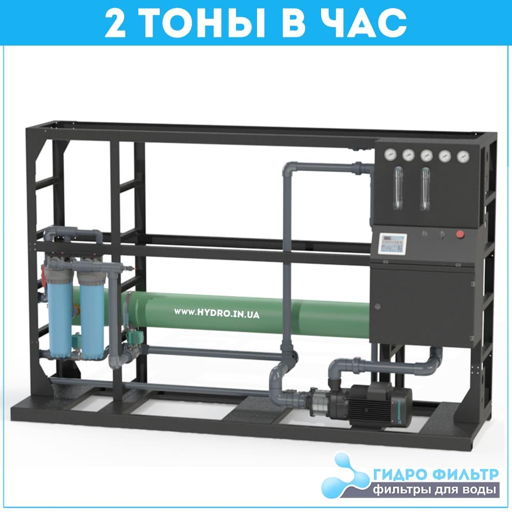 Установлення зворотного осмосу Nerex LPRO282-WL (2 тони/год) двомісний корпус
