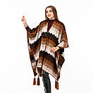 Пончо вовняне 150х120см, фото 2