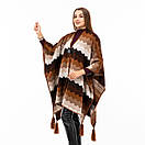 Пончо вовняне 150х120см, фото 3