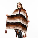 Пончо вовняне 150х120см, фото 4