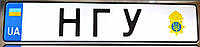Номерной знак НГУ тип 15-1 ДСТУ 4278:2019 Национальная гвардия Украины