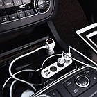 Автомобільний зарядний пристрій Hoco Z13 два USB три порти прикурювача, фото 7