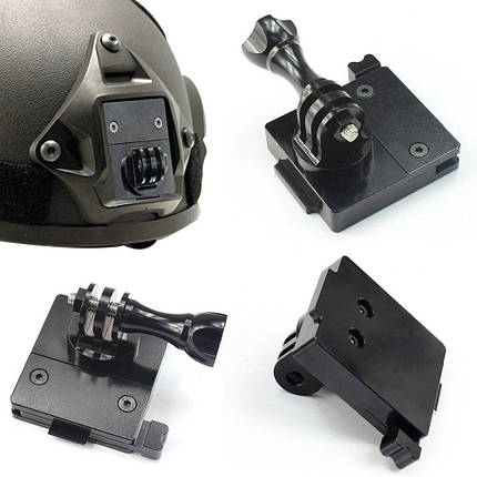 NVG Mount - Кріплення на військовий шолом для екшн камери GPro SJCAM Xiaomi Yi, Sony, фото 1