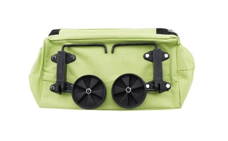 Складная хозяйственная сумка трансформер 2 в 1 Шоппер сумка тележка на колесиках Сумка для покупок - фото 3 - id-p1655600436