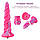 Hismith 10.12" Silicone Dildo rose Monster Dildo Series Feromon, фото 3