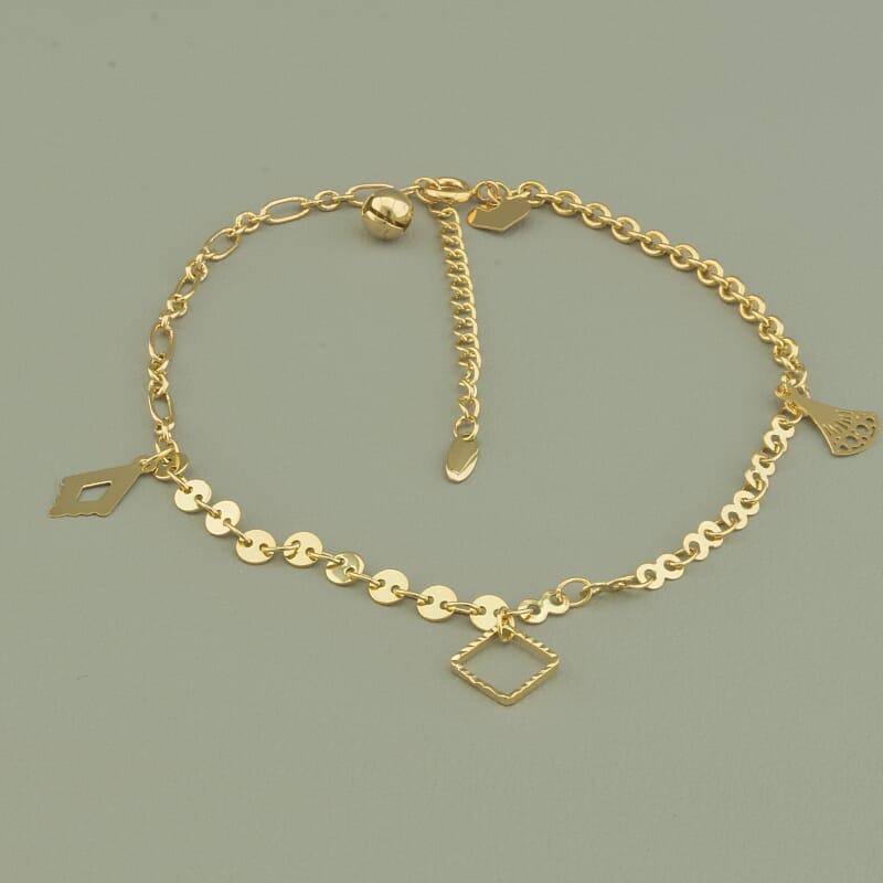 Браслет на ногу « Xuping Jewelry » 24 см. (золото 18к)