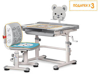 Evo-кids Комплект Evo-kids (стіл + стіл + полиця) BD-04 G (XL) Teddy