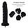 Hismith 7.1" Anal Dildo Black, фото 2