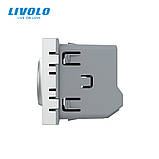 Механізм безконтактний вимикач 1 сенсор Sense Livolo сірий (VL-FCU1-2IP), фото 3