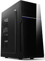 Корпус Midi-Tower з БЖ 500Вт FrimeCom E175 2x5.25" 2x3.5" 2xUSB 3XSSD 2.5" 405х385х178мм Black (код