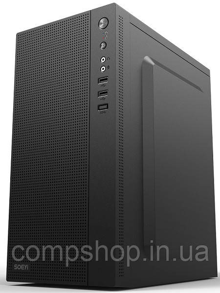 Корпус Mini-Tower з БЖ 400Вт  FrimeCom MX8  Fan 120мм  257х170х345мм  Black (код 127433), фото 1