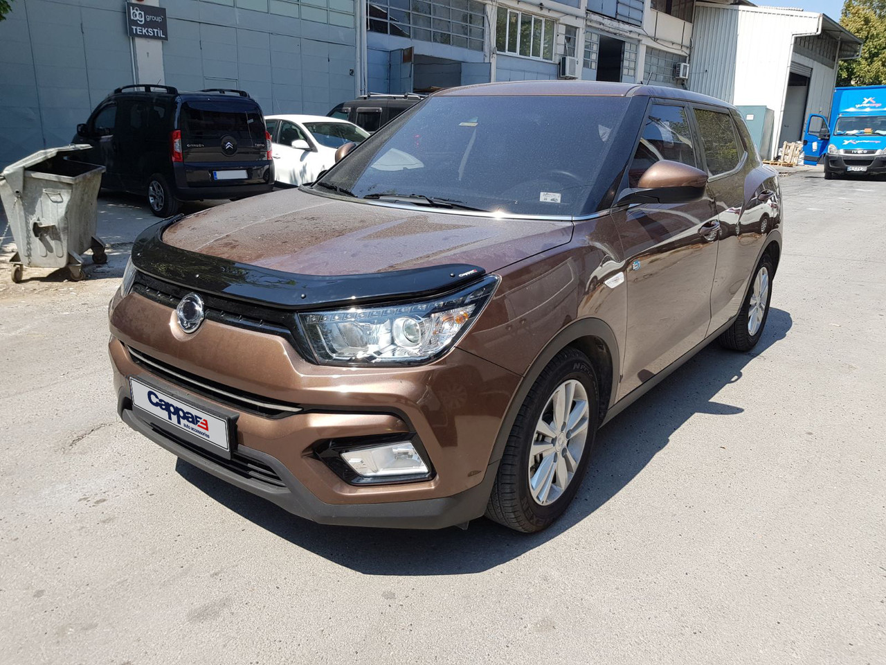 Дефлектор капота (мухобійка) (EuroCap) для авто. SsangYong Tivoli