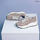 Шкіряні жіночі кросівки колір капучіно 37 та 41 р-ри, фото 3