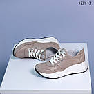 Шкіряні жіночі кросівки колір капучіно 37 та 41 р-ри, фото 2