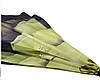 Зонт зворотного складання Up-Brella(Чорний, жовтий круг квіти), фото 5