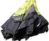 Зонт зворотного складання Up-Brella(Чорний, жовтий круг квіти), фото 7