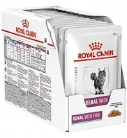 Royal Canin Renal Feline Fish Pouches (Роял Канин Ренал Фиш) влажный корм для кошек 12х 85 гр