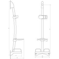 Душова стійка Dishi L106-TP-C, фото 5