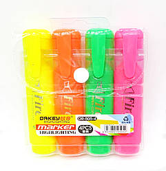 Текст-маркер ORKEY набір 4 кольори, в пакованні 15шт