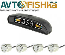 Парктронік 4 датчика 18,5 мм Cyclone SQ-4D LED дисплей-шкала/звуковий сигнал/серий