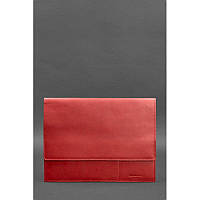 Шкіряна папка для документів А4 (на магнітах) червона 4043428