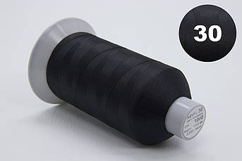 Нитка KEYFIL 100% поліестер, товщина № 30, колір 1000 чорний, довжина 2500м, Італія