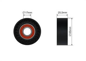 Ролик генератора 65*25,5*17 Fiat Doblo 1.3d Caffaro 05-98 F