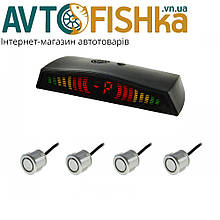 Парктронік 4 датчика 18,5 мм Cyclone ST-4M LED дисплей-шкала/звуковий сигнал/серий