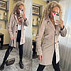Пальто блейзер на ґудзиках із кишенями кашемір хіт 2022, фото 2