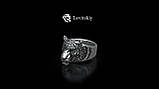 Срібний перстень тигр, фото 5