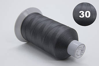 Нитка KEYFIL 100% поліестер, товщина № 30, колір 862 темно-сірий, довжина 2500м, Італія