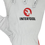 Рукавичка шкіряна з високоякісної овечої шкіри 10" "Driver Style" INTERTOOL SP-0170, фото 4