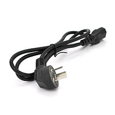 Кабель живлення 1.2m, 0.5 mm, PC-184/2 CPCS-C13 3 pin (китайський роз'єм), Black, OEM Q25