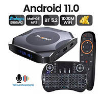 SMART TV Transpеed 8K , Android 11.0, смарт ТВ приставка 4GB/32Gb Amlogic S905W2 медиаплеер, IPTV