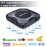 SMART TV Transpеed 8K , Android 11.0, смарт ТВ-приставка 4GB/32Gb Amlogic S905W2, IPTV, фото 2