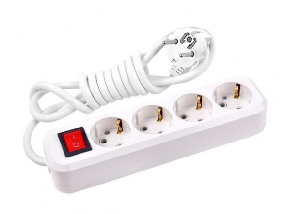 Мережний фільтр з кнопкою 5м на 4 розетки XN-04 7991