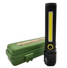 Ліхтар ручний акумуляторний світлодіодний BL С73 Р50 COB usb micro charge чорний