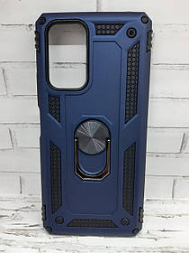 Чохол для Xiaomi Redmi Note 10 Pro накладка бампер протиударний з кільцем синій