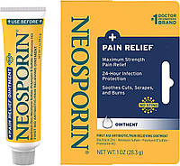 Мазь подвійної дії + знеболювання, Dual Action + Pain Relief Oitment, Neosporin, 1 унція (28,3 г)