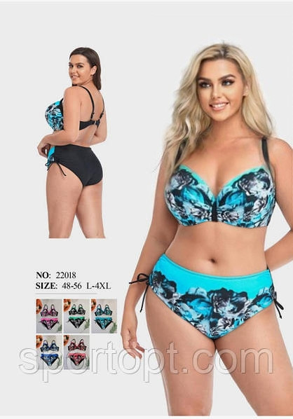 ОПТКупальник Fuba 22018 Эмилия голубой(В НАЛИЧИИ ТОЛЬКО 48 50 УКР р-ры)