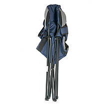 Крісло портативне NeRest Турист NR-34, сірий з синім, фото 2