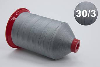 Нитка швейна TEKNOPES № 30/3, колір 9071 (сірий), 5000м, Італія