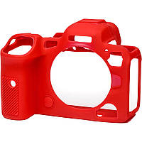 Защитный силиконовый чехол для фотоаппаратов Canon EOS R5, R6 - красный