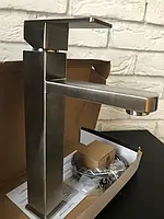 Змішувач на умивальник литий TROYA GOF1-B095 з нержавіючої сталі