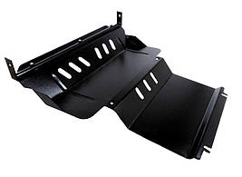 Захист радіатора та двигуна Мітсубісі Паджеро Спорт / Mitsubishi Pajero Sport II (2008–2016), сталь 2 мм, ЩИТ, арт. 258/266