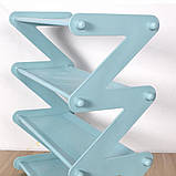 Полиця для взуття органайзер компактний стійка складна Shoe Rack YH 8802-5 зберігання речей та взуття, фото 4