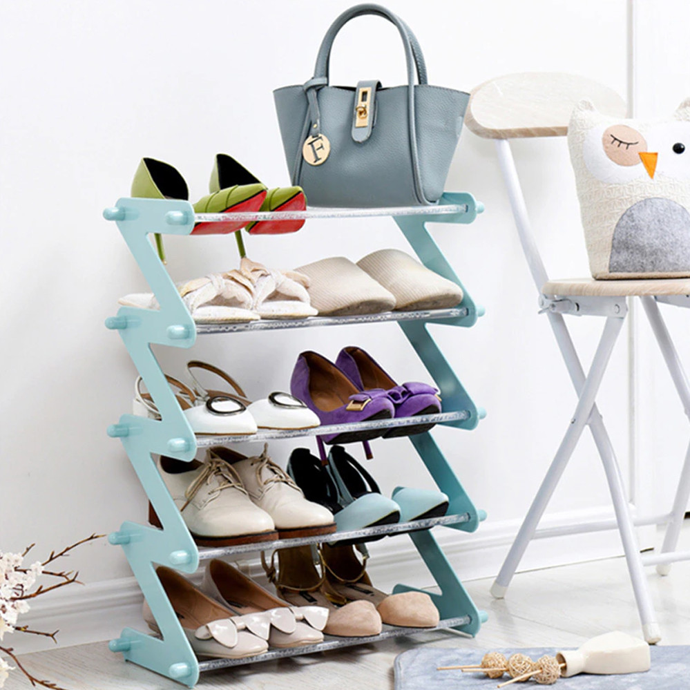 Полиця для взуття органайзер компактний стійка складна Shoe Rack YH 8802-5 зберігання речей та взуття