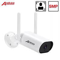 Уличная WiFi / IP камера ANRAN 5MP с поддержкой microSD водонепроницаемая IP66 White