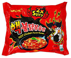 Корейський рамен, вогненно гострий, з куркою, Пультак 140 г